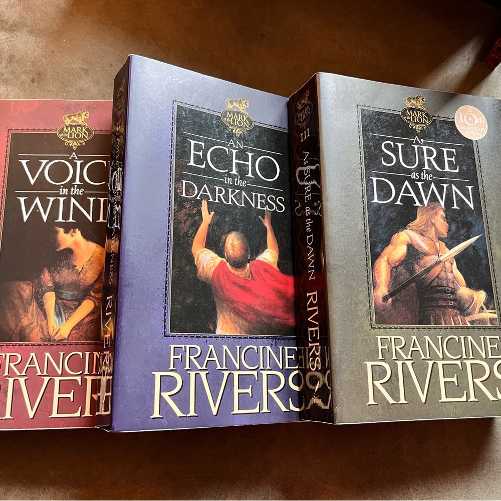 Francine Rivers Paperback Book Set - Mark of the Lion Series